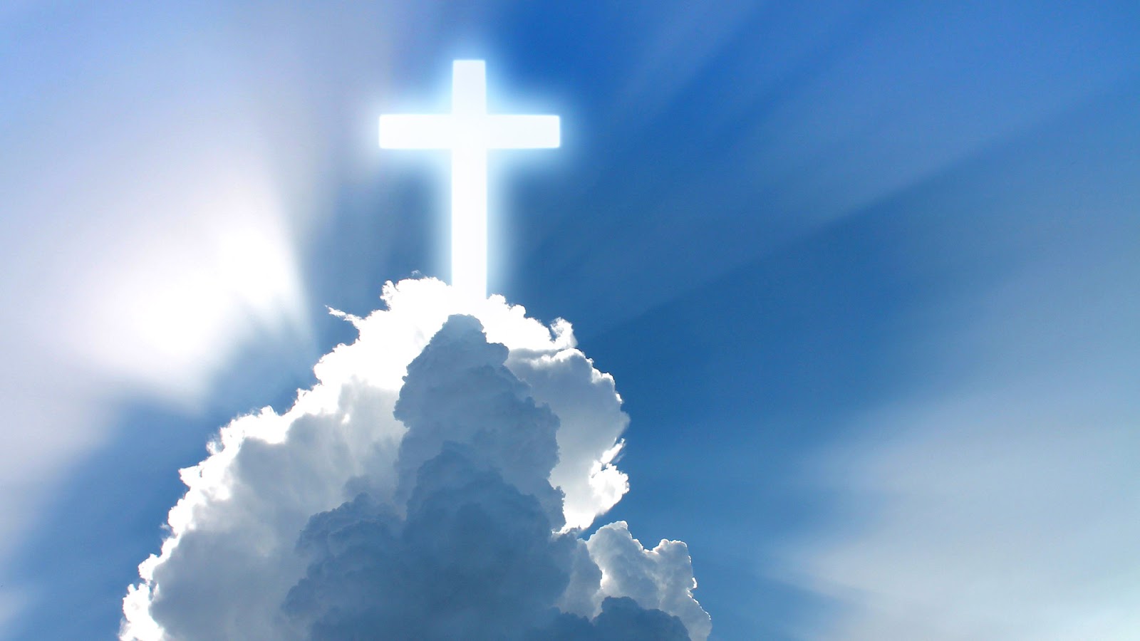 Jesus Christ Cross In The Sky Cloud Wallpaper