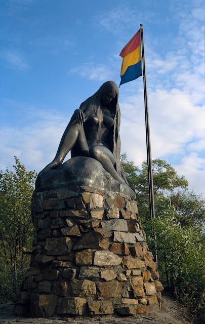 Loreley still watches over the Rhine River valley in search of her sailor lover.