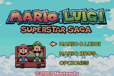El Pequeño Rincón de los Grandes RPG - Mario & Luigi Superstar Saga - Pantalla de título RPG