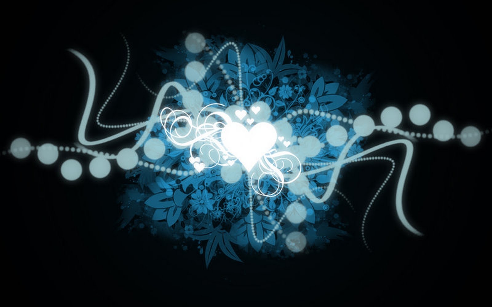 Blue Black Heart Free Download - Love Wallpaper 2011