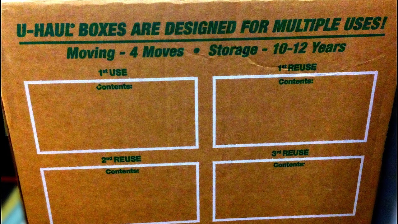 Uhaul Packing Boxes Box Choices