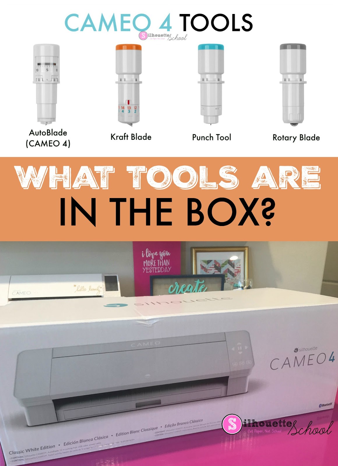 Silhouette CAMEO 4 Tools: What Blades are Included? - Silhouette School