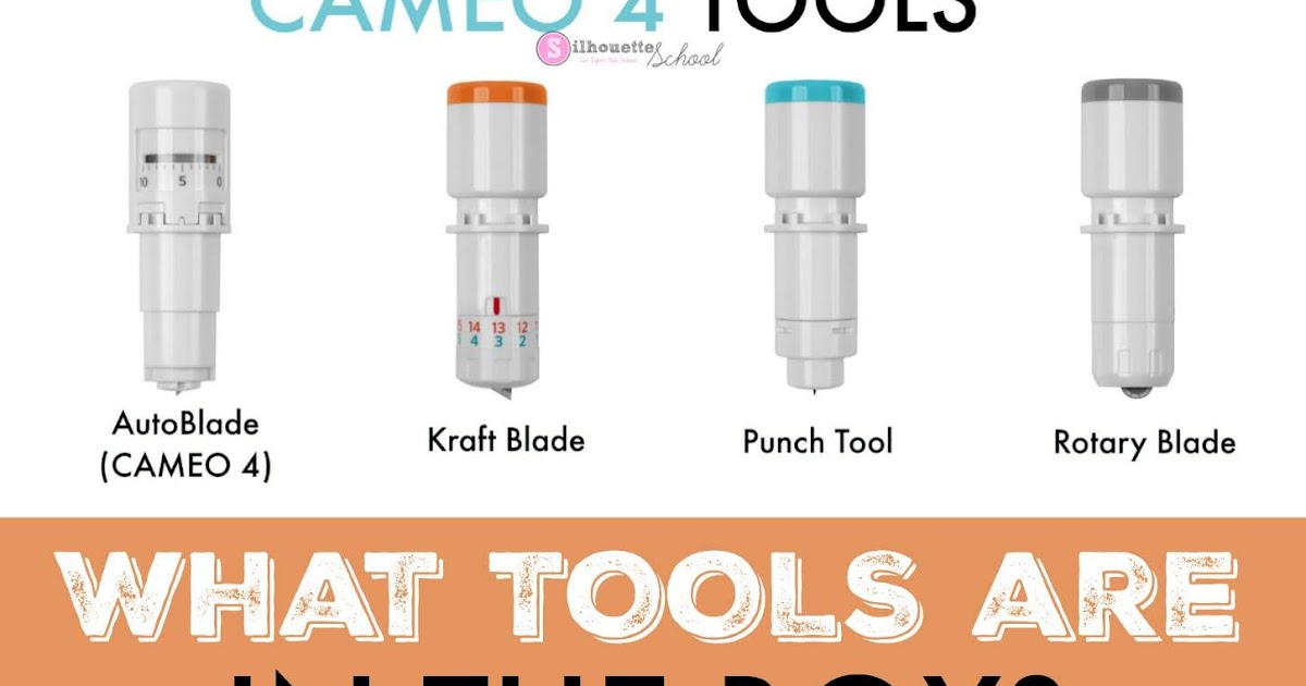 Silhouette CAMEO 4 Tools: What Blades are Included? - Silhouette