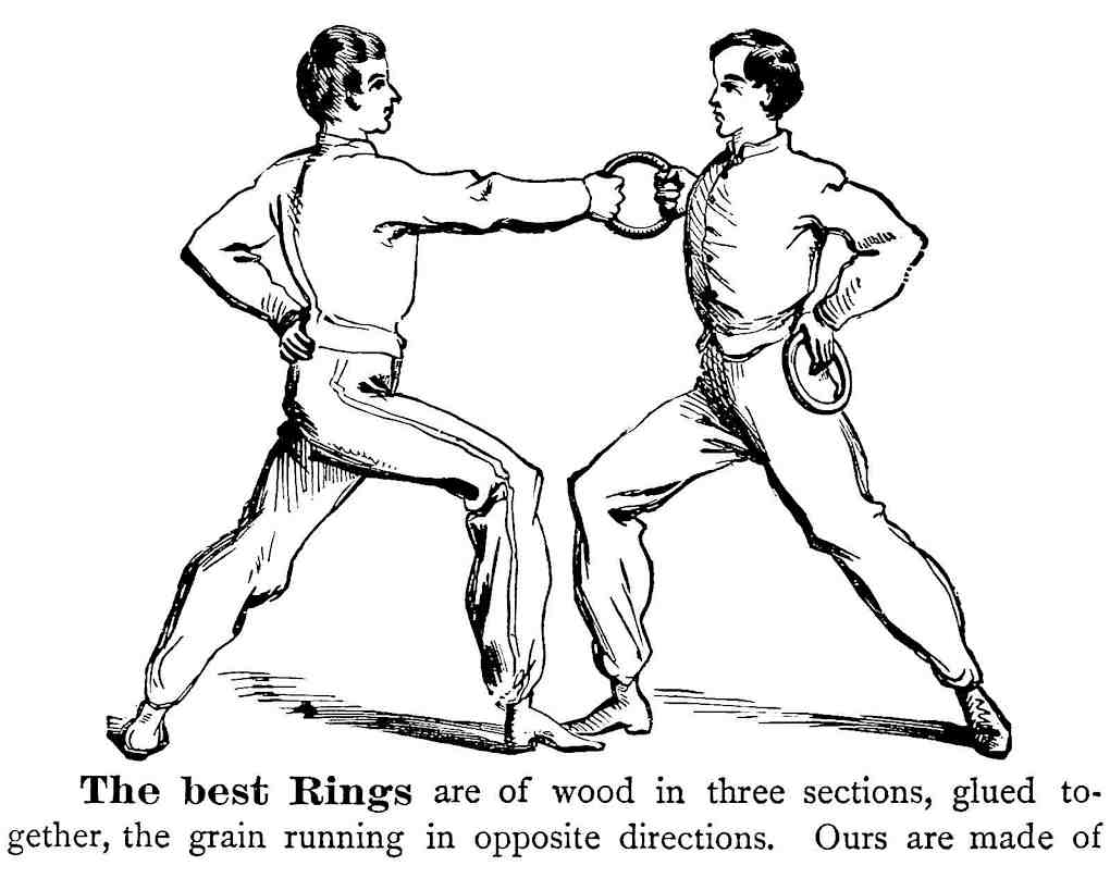 wooden 1879 exercise rings wooden 1879 exercise rings, a catalog illustration