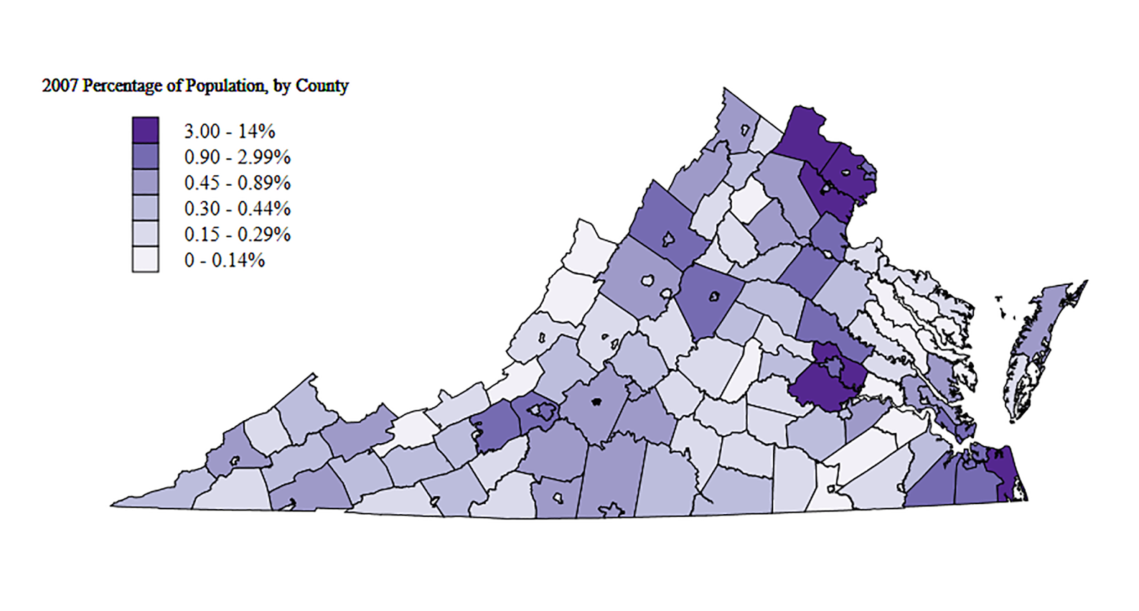 Advanced Digital Cartography Jose Lab 7 Choropleth Map of VA