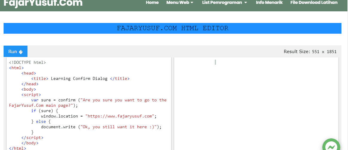 Know Your Dialog Window in Javascript Programming