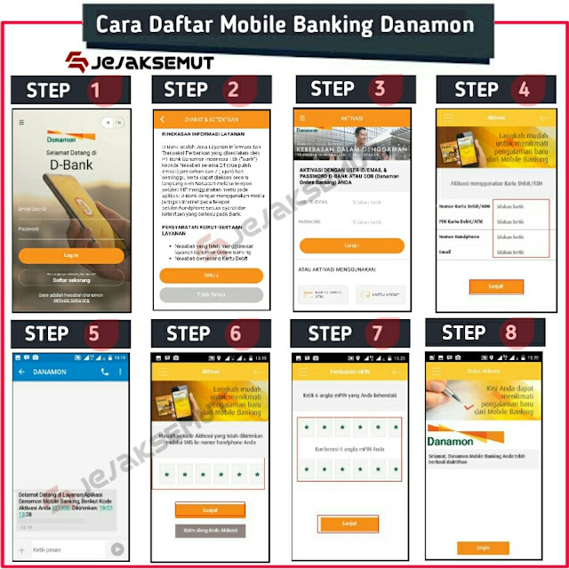 cara daftar mobile banking danamon