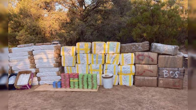 Una tonelada de “cristal”, kilos de fentanilo en polvo y pastillas, son incautados en Tecate: Valúan droga en 337 millones de pesos