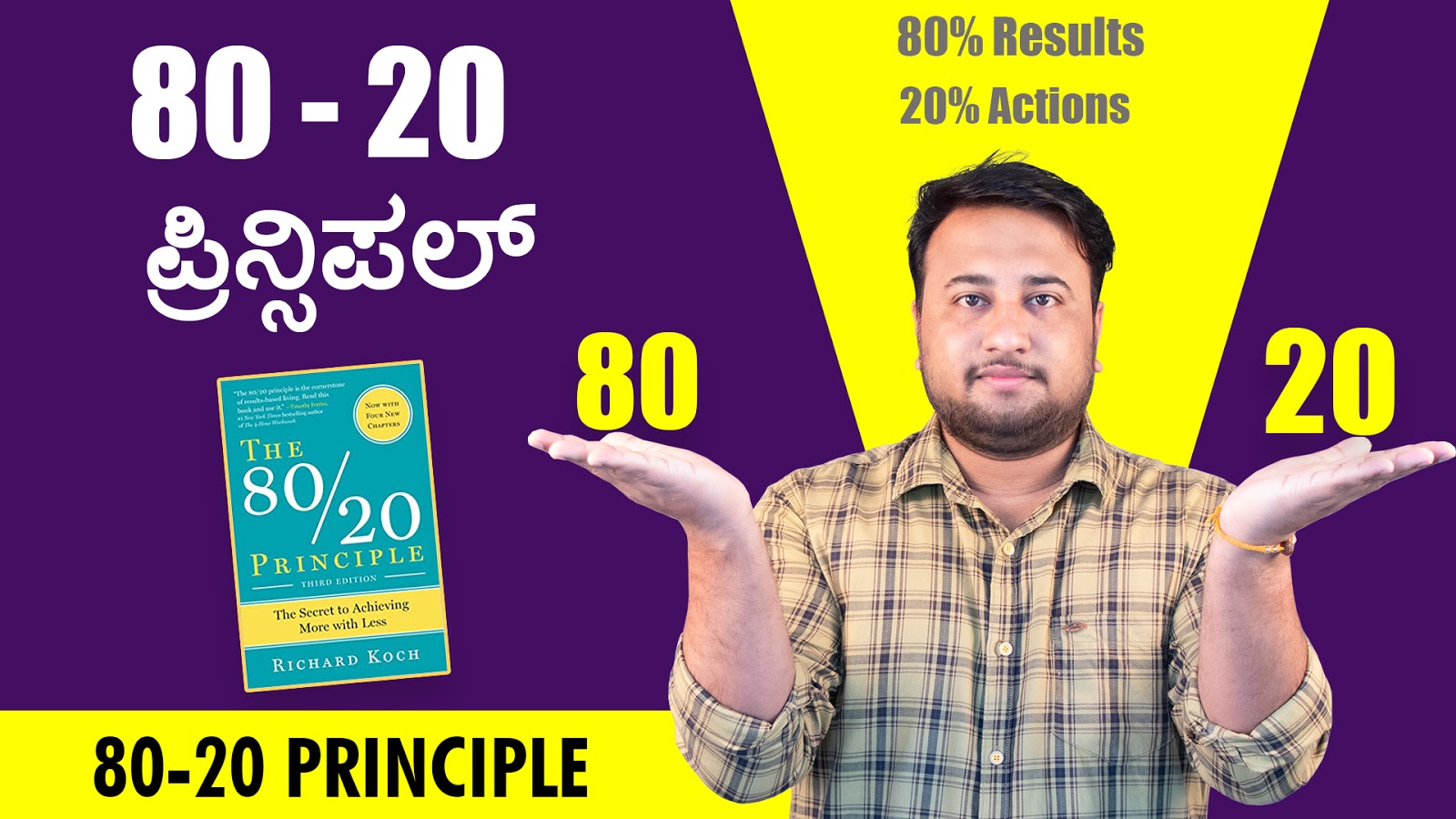 80 - 20 ಪ್ರಿನ್ಸಿಪಲ್ : 80-20 Principle in Kannada