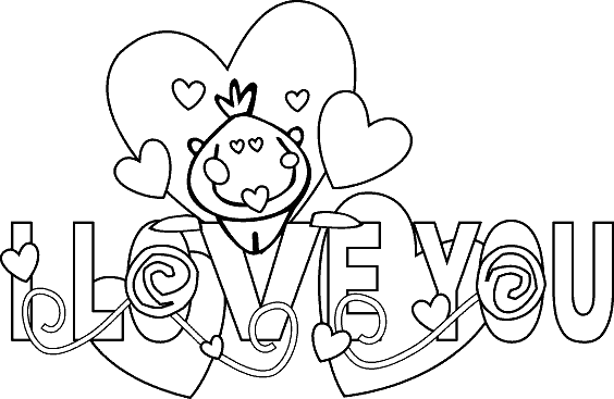 i love you coloring pages to print - photo #43