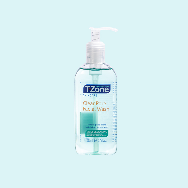 T-Zone Gel rửa mặt làm sạch sâu, kháng khuẩn tinh chất tràm trà Clear Pore Facial Wash 200ml