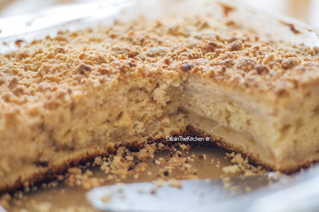 Dila In The Kitchen Karamel Soslu Elmalı Crumble Kek (Apple Crumble