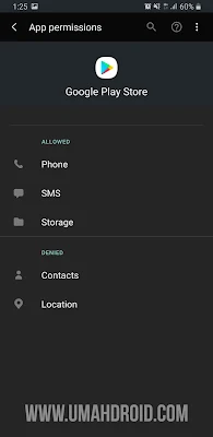 Setting Permissions Google Play Store