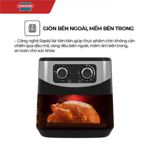 Nồi Chiên Không Dầu 6L Sunhouse SHD4062 8 fe306a66 9dee 4e3b ac7f 1d6edb0ab3e7