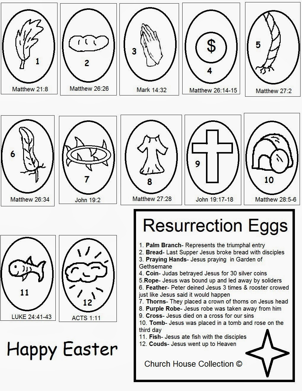Church House Collection Blog: Easter Resurrection Eggs Craft- Free