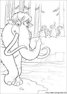 Ice age coloring page