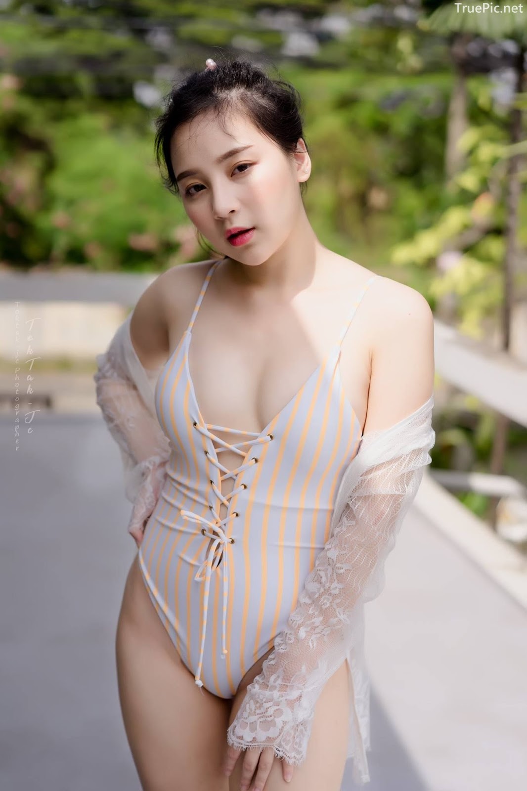 Thailand model Irine Palanichaya - One Piece Swimsuit for Summer vacation - Picture 9