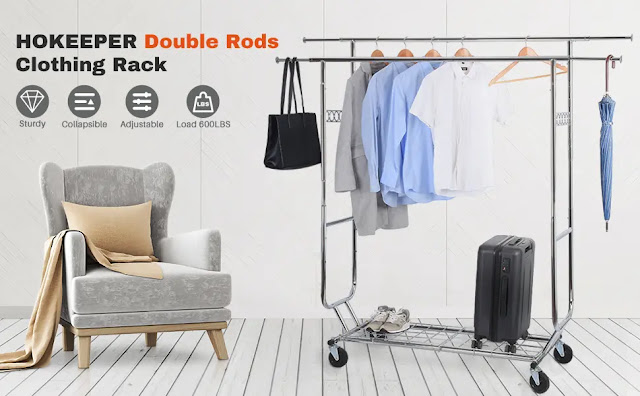 HOKEEPER Double Clothing Garment Rack review HOKEEPER Double Clothing Garment Rack review