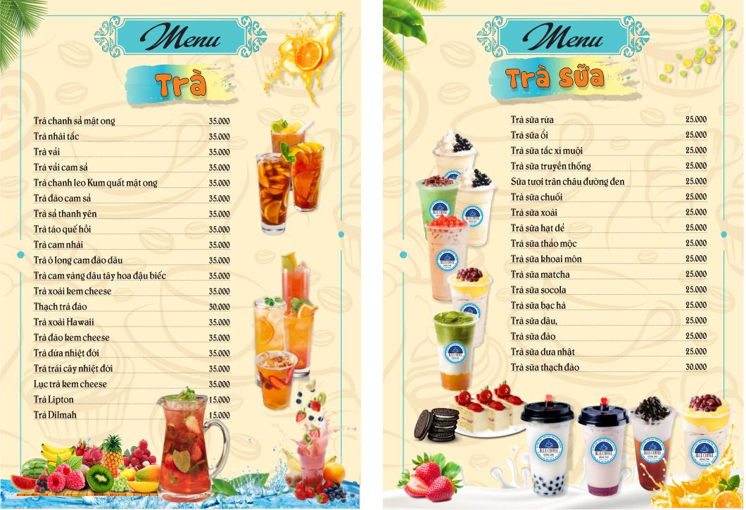 Mẫu Thiết Kế Menu Quán Trà Sữa Cắt Giấy Qu Dòng Với Thiết Kế Chuyên Nghiệp