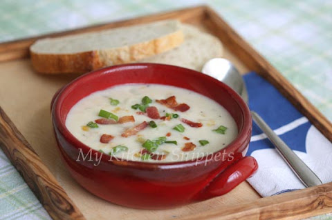My Kitchen Snippets: New England Clam and Corn Chowder
