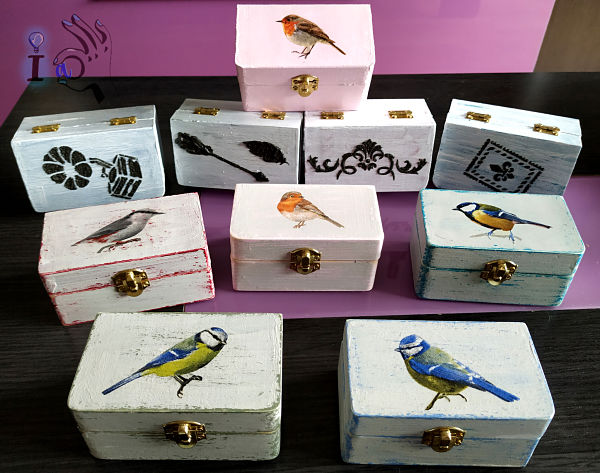 Cómo decorar Cajas de Madera con papel Decoupage