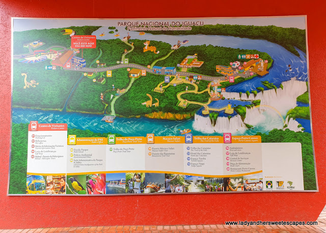 Iguacu National Park Map