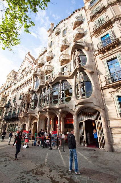 Casa Batlò di Antoni Gaudì-Barcellona
