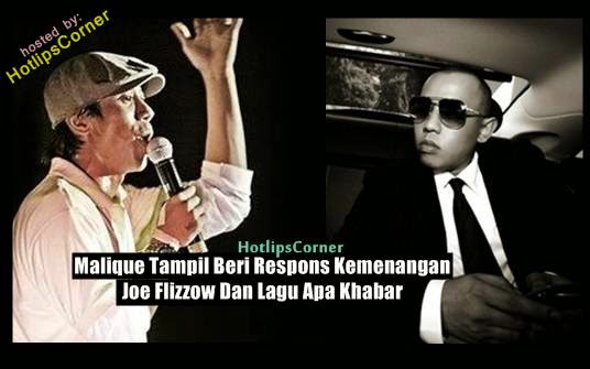 Malique Tampil Beri Respons Kemenangan Joe Flizzow Dan Lagu Apa Khabar ...