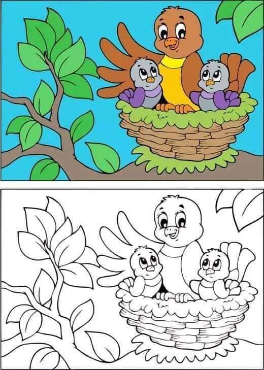 Fichas para colorear según modelo | Mundo de Rukkia