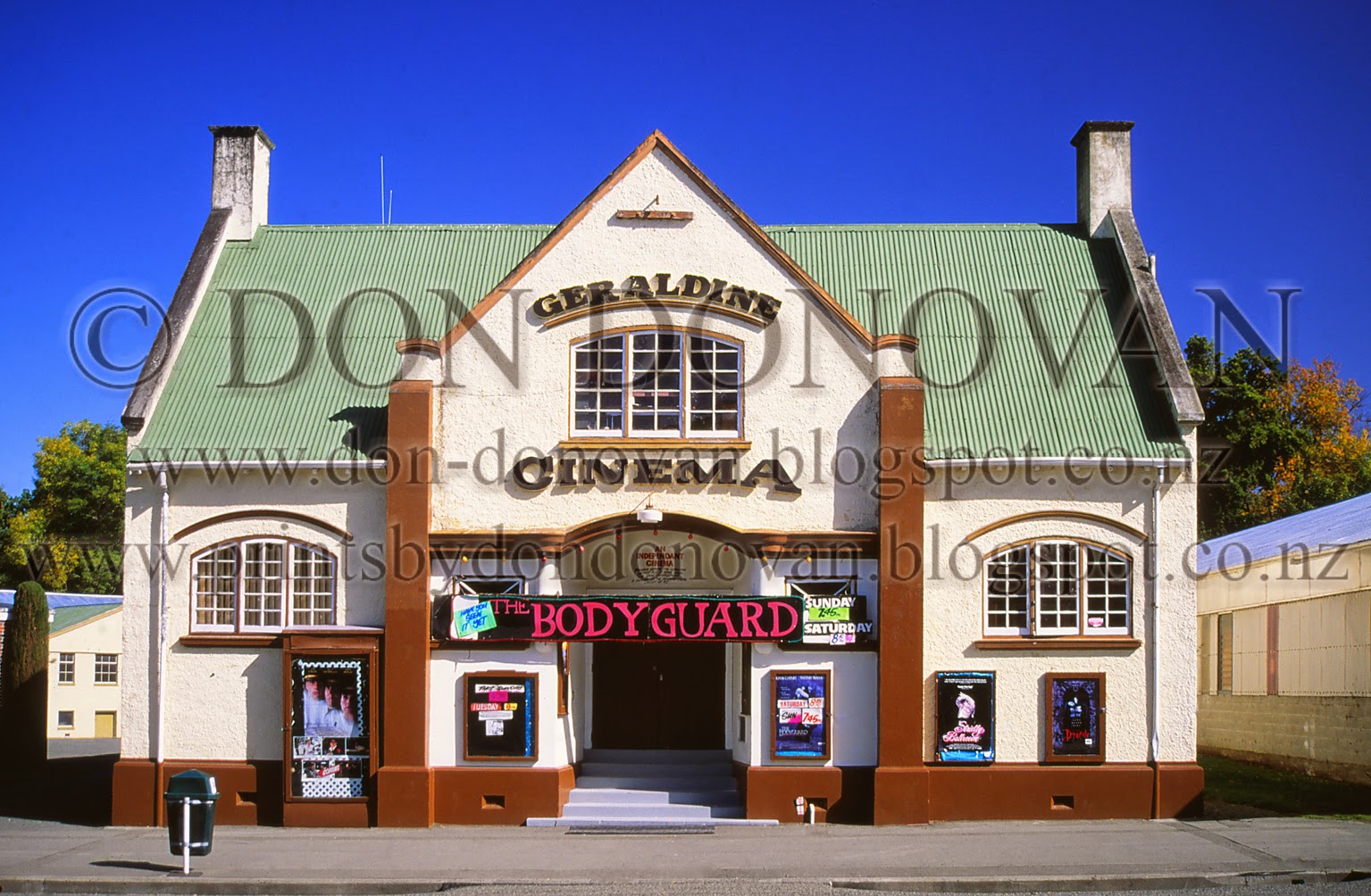 Don Donovan's World Photoprint for Sale Village Cinema, Geraldine, South Canterbury, New Zealand