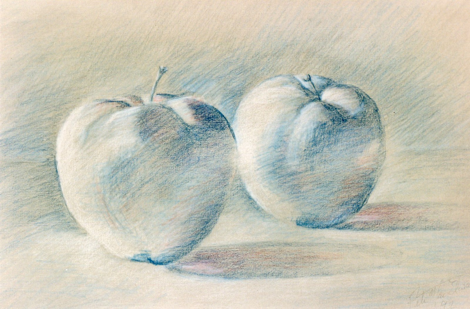 Академический рисунок яблоко