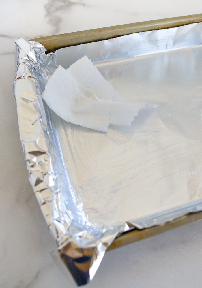 Baking Hack How and Why to Line a Baking Pan with Foil Bake at 350°