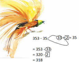 mental subtraction by parts