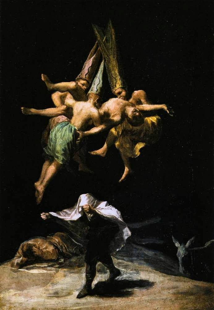 Bruxas no Ar - Goya, Francisco e suas pinturas ~ Foi um importante pintor espanhol da fase do Romantismo