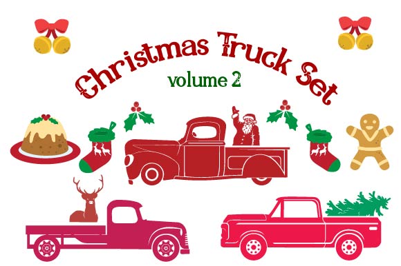 Download Where To Find Free Christmas Themed Little Red Truck Svgs SVG Cut Files