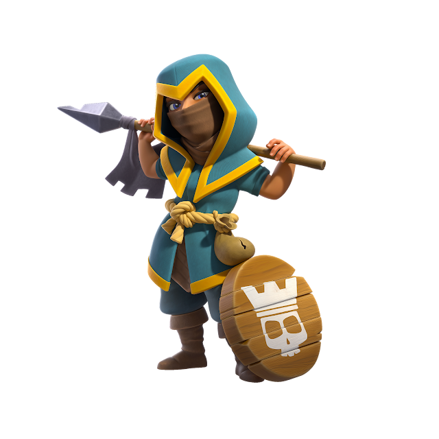 Clash of Clans Rogue Champion Skin PNG