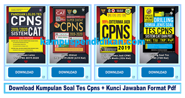 Download Buku Materi Dan Latihan Soal Cpns