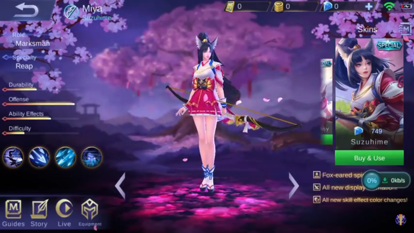 Download Mobile Legends Miya Suzuhime Wallpaper