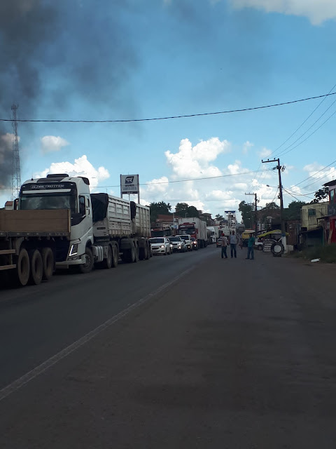 Grande congestionamento na BR-135