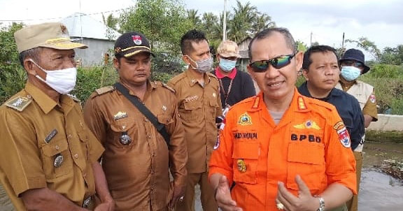 Terkait Abrasi  RJU, Tim OPD Gabungan  BPBD Mesuji Tinjau Lokasi
