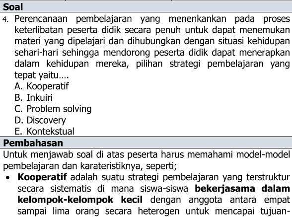 Contoh Soal Problem Solving Organisasi Studi Indonesia
