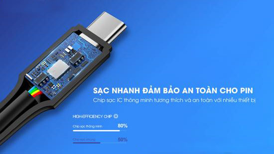 Cáp Sạc Nhanh Pro Type C WK WDC-101