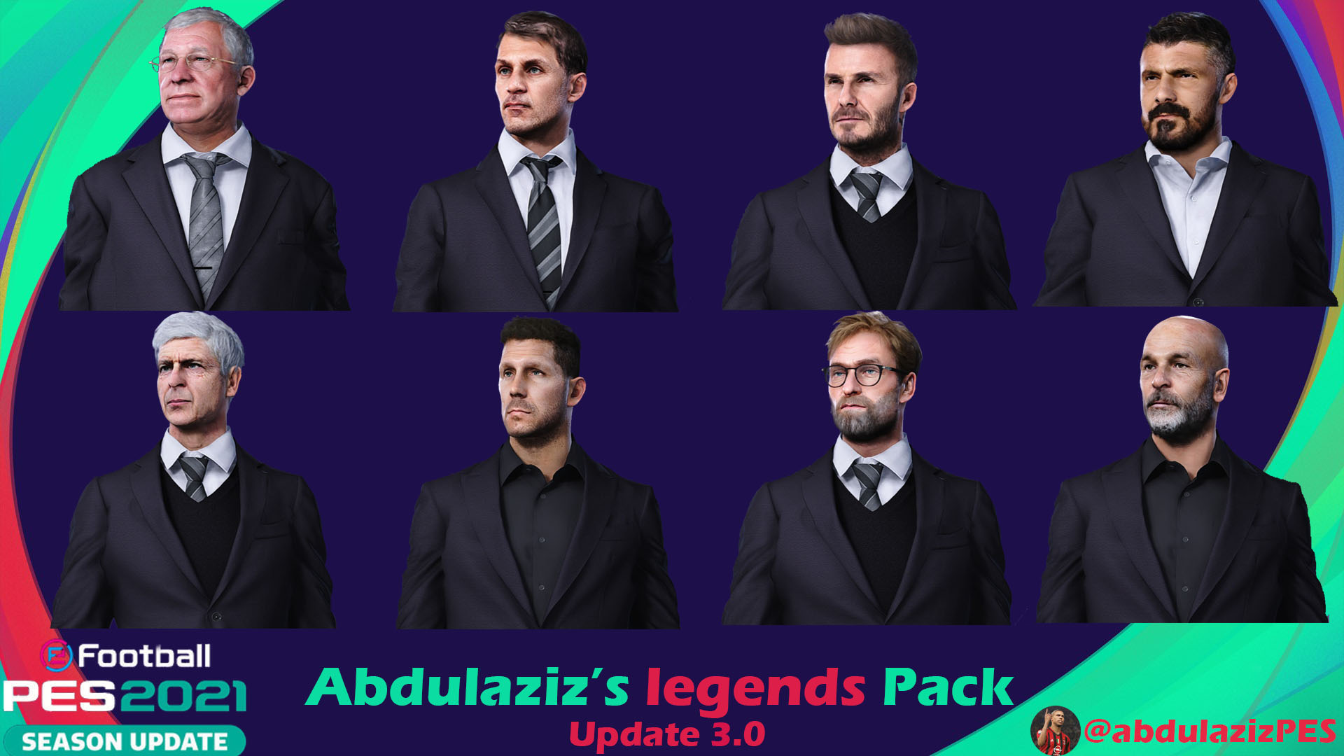PES 2021 Abdulaziz's legends Pack Update 3.0