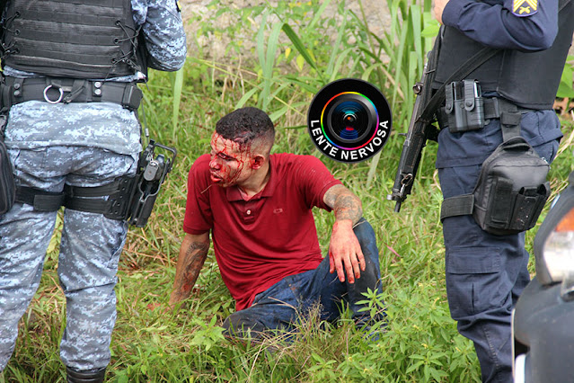 Presidiários são espancados após praticarem roubo e causarem gravíssimo acidente – VEJA O VÍDEO