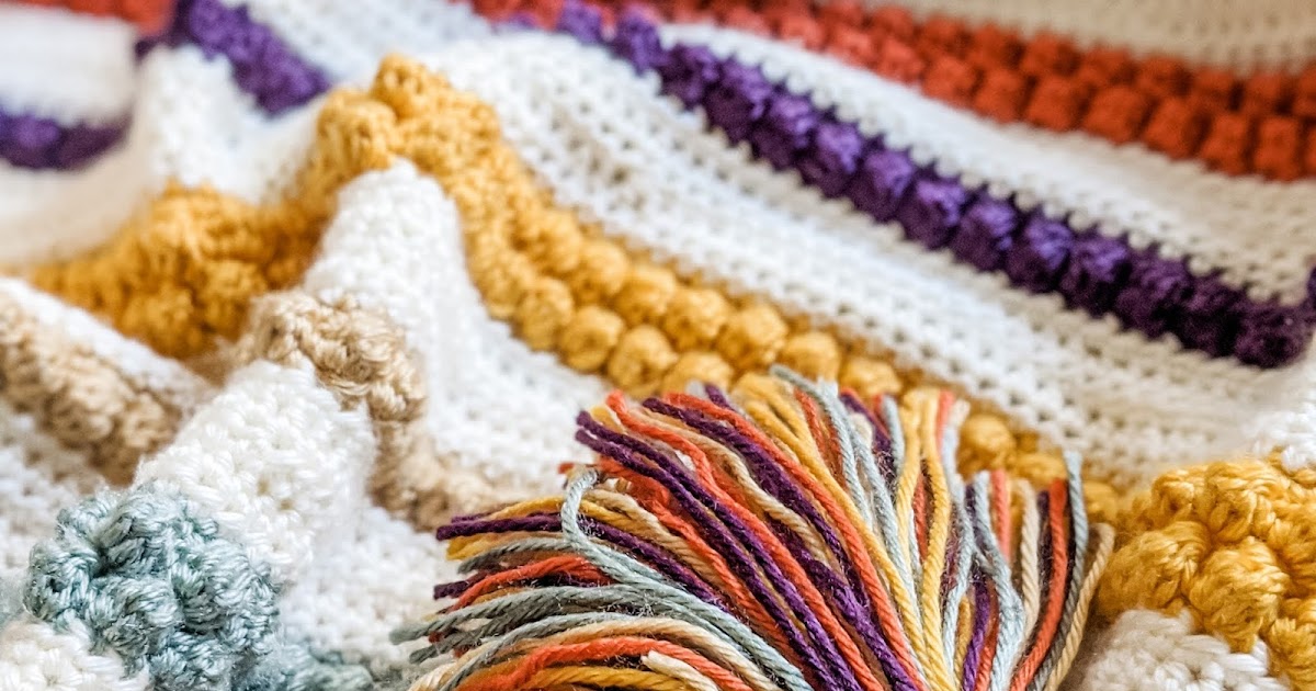 The Bobbles and Stripes Blanket | Stitchery & Co.