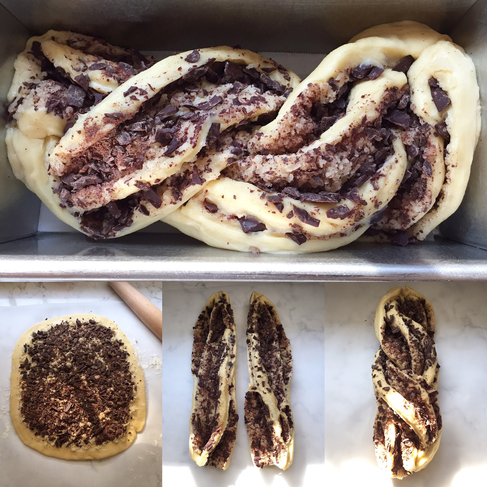 Playing with Flour Chocolate and almond paste babka