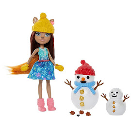 Enchantimals Sharlotte Squirrel Snowy Valley Theme Pack Snowman Face-Off Figure