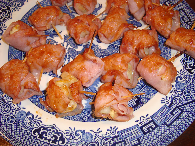 Recipes From Out Of The Blue Ham and Shrimp Bites