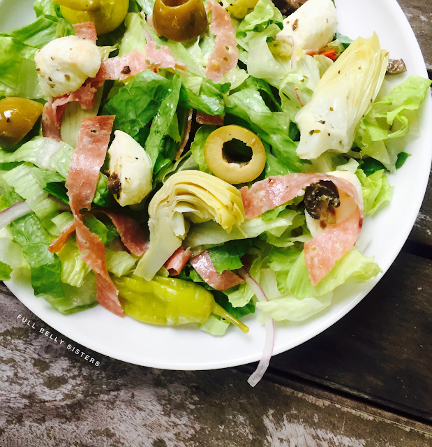 Antipasto Salad with Peperoncini Olive Tapenade