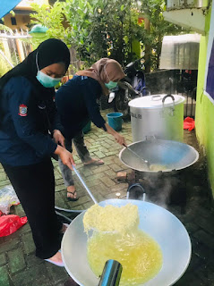 Berangkat Dari Kepedulian Sosial Tinggi, Tagana Kota Makassar dan Karang Taruna Dirikan Dapur Umum